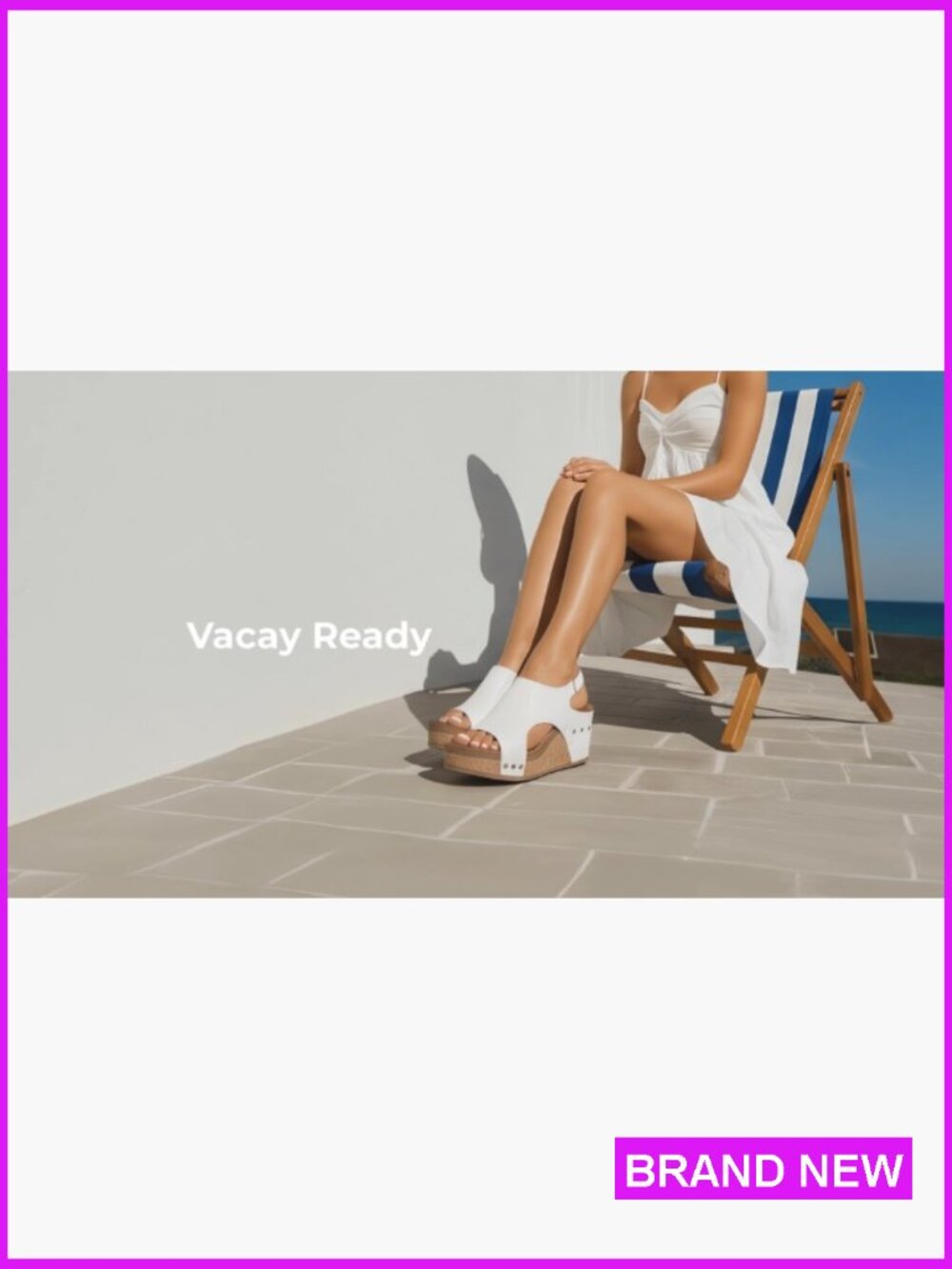 Women's Platform Wedge Sandals Peep Toe Slingback Comfortable Summer - Picture 7 of 7